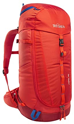 Tatonka Wanderrucksack Norix 32l - Tourenrucksack mit großer Frontöffnung, Karabinerfixierung und 32 Liter Volumen (red orange)
