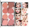 Beteligir Palette de fard à joues 8 couleurs, fard à joues minéral mat en poudre fard à joues brillant pour le visage, fard à joues contour et surbrillance, fard à joues de beauté professionnel (A)