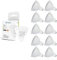 LIGHTWORLD24 MR16 LED Warmweiss Led GU5.3 MR16 12V 7W Ersatz für 60W 50W 40W Halogen Lampe AC DC12V 3000K Hohe CRI 80> Ra 550lm Hell Birne Leuchtmittel 110°Abstrahwinkel Spot 10er SET