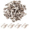 Craftdady 100 Stück Metallhaken Kordelend-Crimpen Eisenrohr halbe Abdeckung Crimp-Endkappen Platin 16 x 3,2 mm für Schmuckherstellung