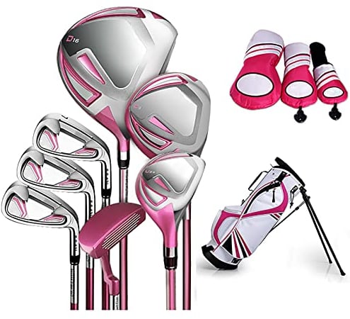 Komplettes Junior-Golfschläger-Set für Kinder, Kinder-Anfänger-Übungsstange mit Tasche, für 120–165 cm große Mädchen und Kinder