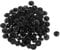 100pcs Pilztaste Gewölbt Nähen als Augen Tieraugen Puppe DIY Handwerk Basteln Fertigkeit Schwarz - 12mm