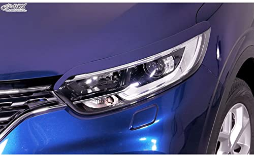 RDX Racedesign Scheinwerferblenden kompatibel mit Renault Kadjar 2015-2022 (ABS)