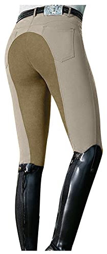 KBOPLEMQ Mallas de equitación para mujer y niña, mallas deportivas opacas con funda para teléfono móvil y ribetes de rodilla para equitación, ligeras, con ribete completo, pantalones de equitación