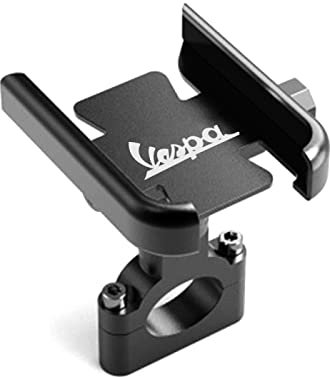 JYDJDL,Motorrad Lenker Rückspiegel Handyhalter Halterung GPS Ständer passt für Vespa passt für LX LXV Sprint GTS GTV 50 150 250 300 300ie,Vespa