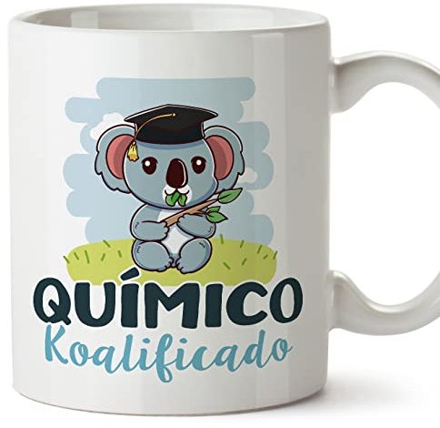 MUGFFINS Tazas para QUÍMICO hombre - En Español - Koalificado/koalificada - 11 oz / 330 ml - Regalo original y divertido