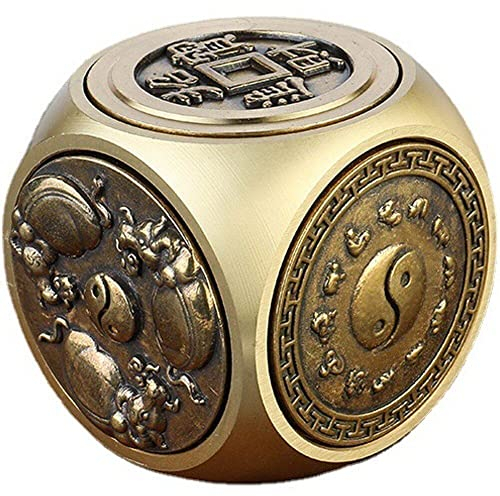 Luxylei Kupfer Stress Relief Würfel Vier Bestien Sechsgesichtere Zappel Spinner Dekompression Spielzeug Antistress Zappel Würfel Spielzeughilfe Geschenk Für Erwachsene Kinder Kinder