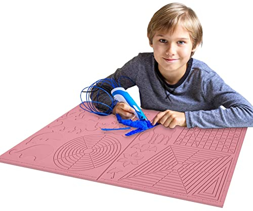 Visiblurry 3D-Stift-Filament-Matte,Stiftmatte für 3D-Zeichnungsdrucker mit Tiermustern in Mehreren Formen | Wiederverwendbares 3D-Stiftzubehör, 3D-Druck-Stiftmatte, Geschenk für Kinder und Erwachsene