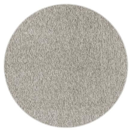 Carpettex Wohnzimmer Teppich - Kurzflor Modern Einfarbig 160 cm Rund Beige - Waschbarer Küchenteppich Extra Weich Flauschig - Für Schlafzimmer Kinderzimmer Esszimmer Flur