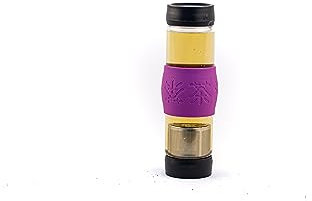 FranquiHOgar Botella Termo para Infusiones de Té con Filtro de Agua de Acero Inoxidable 500ML con 2 Vasos de Cristal