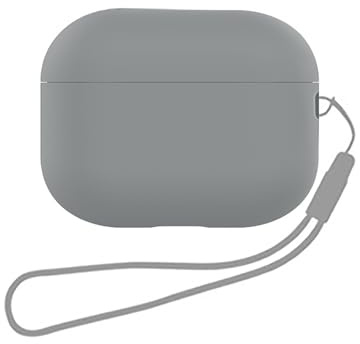 Airpods Pro 2 Hülle Weiche Silikon Schutzhülle Case Cover Kompatibel mit Apple AirPods Pro 2nd Generation Hülle 2022 Front LED Sichtbar (Grau)