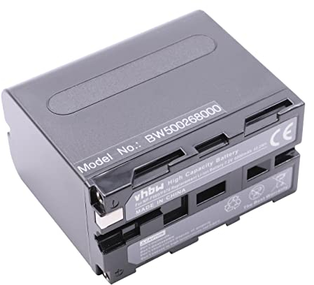 vhbw Akku kompatibel mit Sony CVX-V18NSP (Nightshot Camers), CVX-V18NS (Nightshot Camers) Videokamera Camcorder (6000 mAh, 7,2 V, Li-Ion)