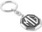 ARKOSKNIGHT Kreative Auto Logo Schlüsselanhänger für Auto 3D Chrom Metalllegierung Schlüsselanhänger Geschenke für Frauen und Männer Schlüsselanhänger Universalgröße, M-g Schwarz