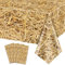 4 Stück Stroh Tischdecke rechteckig Stroh Tischdecke wasserdicht Bauernhof Tischdecke Heu Stacks für Bauernhof Party Dekorationen Cowboy Western Thema Party Supplies, 130x270cm