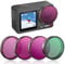 Action 5 Pro ND Filter Set für DJI Osmo Action5 Pro/Action 4/3, Tomat 4 Stück ND8, ND16, ND32, CPL Graufilter Set Zubehör, mehrfach beschichteter optischer HD Aluminiumrahmen