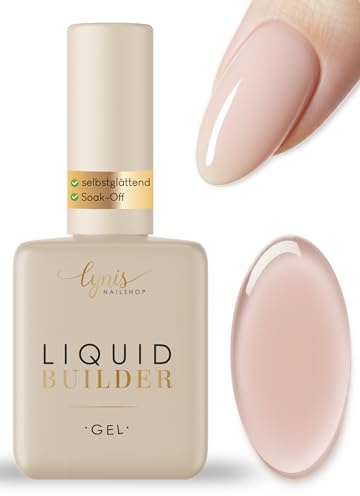 Liquid Builder Gel als Builder in a Bottle Gel für Nägel 10ml · VIRGIN · Aufbaugel aus der Flasche für Naturnagelverstärkung & Aufbau · Lynis-Nailshop.de