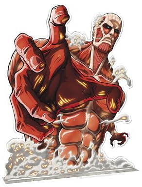 ABYSTYLE - Attack on Titan Acryl® XXL Titan Colossal