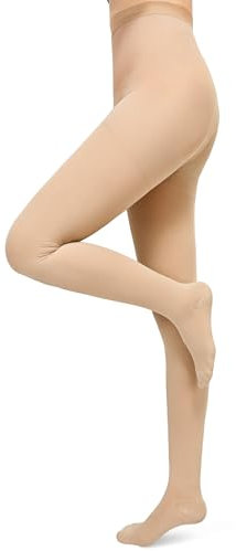 Evolyline Medizinische Kompressionsstrumpfhose Damen Herren Lang 15-20 mmHg, Klasse I Abgestufte kompressionsstrümpfe Stützstrümpfe Geschlossenem Zeh für schwangerschaft Krampfadern Ödeme lipödem