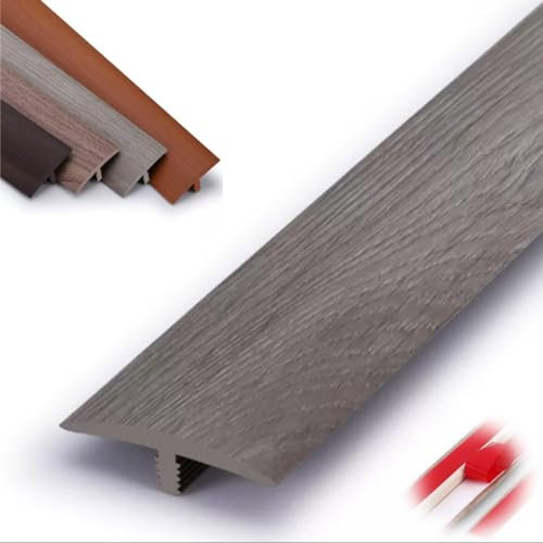 JNTFNE Vinyl Floor Transition Strip Carpet to Tile Cover Strips, Self Adhesive Flooring Transitions Laminate 1 3/5 Wide Floor Seam Cover Strip, PVC Cover Strips T Molding (Color : Navy Blue)