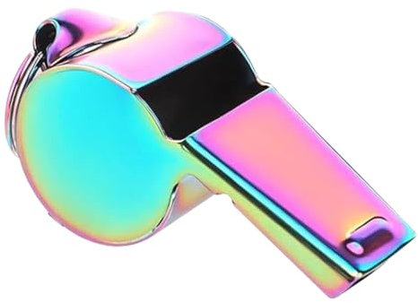 Sport-Whistle, Edelstahl, Coaches Whistles, 0,79 x 1,77 x 0,71 Zoll, entzückende Sport-Whistle, Lanyard inklusive, multifunktionales Outdoor-Zubehör für Basketball, Volleyball