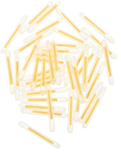 TOYANDONA Kleiner Knicklichter für Angelruten 100 Stück Leuchtstäbe für Nachtangeln Hochintensiv Leicht Vielseitig Einsetzbar Unterwasserangeln Zubehör