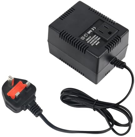 Geieold High-Efficiency 300W Voltage Converter, UK Plug, 220V-240V to 110V-120V with Safe Thermal Protection