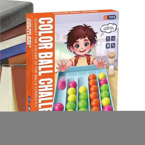 Spielzeug zum Sortieren nach Farbe – Gesellschaftsspiel mit Farbsortierung – Lernaktivitäten, sensorische Unruhe, für Reisen, Korb, Kindergarten, Urlaub, Ostern und Vorschule