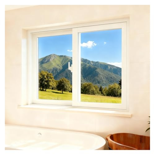 SHAARI Ventanas Correderas Compactas Para BañOs, Ventanas para SóTanos, ConstruccióN De AleacióN De Aluminio(100x50cm)