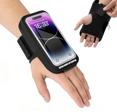 HAOXYO Fascia da Braccio Supporto da Corsa, Running Armband Regolabile