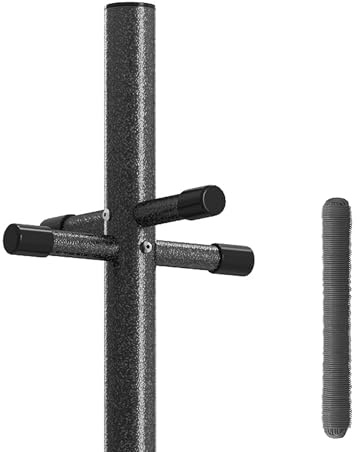 Home Hacks Garden Post - 2.4m (8ft) Clothes Post With 30M Line - Outdoor Garden Cloth Drying Towel Dryer - Heavy Duty Washing Laundry Clothesline - Traditional Tall Post With Ground Socket (1)