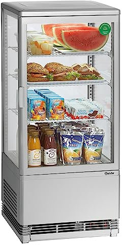 Bartscher Mini-Kühlvitrine 78L, silber Gastronomiebedarf