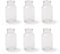 ZARTMANN LIVING Glasflasche Braxton - 6er Set - 14 cm - Glasvase - Tischvase - Klar - Tischdeko für Hochzeit, Taufe, Geburtstag, Gartenparty, Jubiläum, Kommunion, Konfirmation