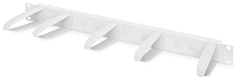 DIGITUS Kabel-Rangierpanel - 1HE - 5 austauschbare Führungsbügel - 85.2 x 31.5 mm - 19-Zoll Netzwerkschrank - Patchkabel