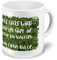 printplanet XXL Riesen-Tasse mit Spruch: Das Gras Wird gebeten über die Sache zu wachsen. - Kaffeebecher, Sprüchebecher Becher, Mug
