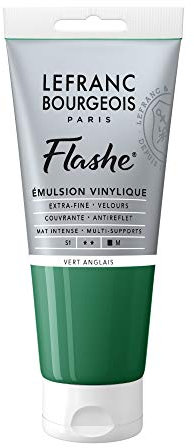 Lefranc Bourgeois Flashe Acrylique Tube 80ml Vert Anglais