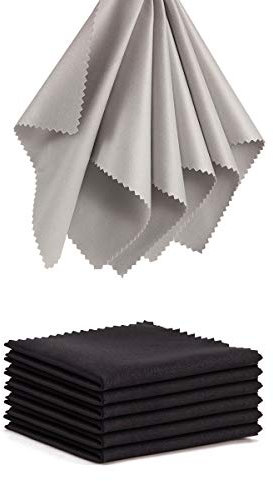 Brillenputztücher aus Mikrofaser, 12 Stück, Mikrofasertücher für Brillen, Sonnenbrillen, Wischer, Brillenreiniger, 12,7 x 15,2 cm, fusselfreier Bildschirm