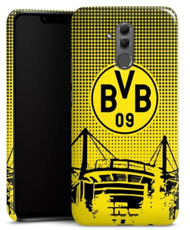 Premium Case kompatibel mit Huawei Mate 20 Lite Smartphone Handyhülle Schutzhülle glänzend Stadion BVB Borussia Dortmund