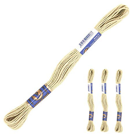 3 Docken Stickgarn je ca. 8m / Sticktwist 100% Baumwolle Stickerei verschiedene Farbwahl, Farbe :7932 mausgrau