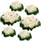 Wakauto 6 Stück Künstliche Schwimmende Blumen Lotus Simulation China-Stil Seerose für Dekoration Aquarium Teich