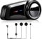 QSPORTPEAK M2 Motorrad Intercom, Helm Headset für bis zu 6 Motorräder mit 1000m Reichweite, DSP und CVS Geräuschunterdrückung Motorradhelm Kommunikationssystem/FM Radio/Voice Prompt/Wasserdicht