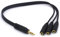 Tomost Câble audio stéréo TRS mâle vers 3 femelles plaqué or 3,5 mm