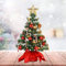 Amosfun Tabletop Christmas Tree Artificial Mini Xmas Pine Tree with LED String Lights, Star Tree Topper and Ornaments for Indoor and Outdoor Holiday Decoration