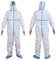 Schutzanzug CAT. III Stufe 2 (ICU) Typ 3, 4, 5, 6 - wasserdicht für medizinische und Krankenhausumgebungen - Farbe weiß - TG. M