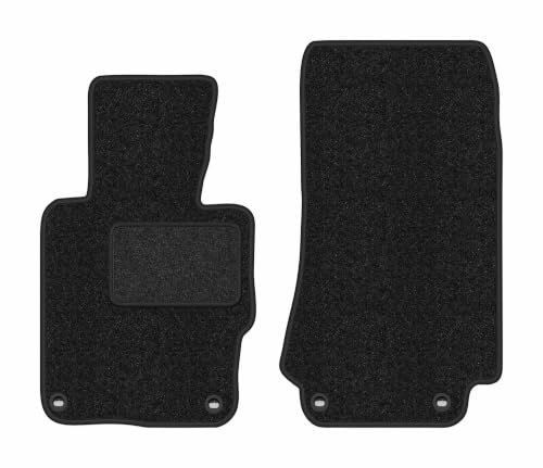 Velours-Fußmatten passend für BMW Z3 E36/7 1997-2002, Anthrazit, Anthra | passend für Cabrio; Velours-Teppich (Polypropylen), ca. 6,5 mm; rutschfest, ovale Befestigungen (Typ OWAL)