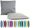 JACK 2-farbiges Wende Outdoor Lounge Kissen 45x45cm Dekokissen inkl. Füllung Wasserfest Sitzkissen Garten Stuhl Lotus Effekt, Farbe:Anthrazit - Grau