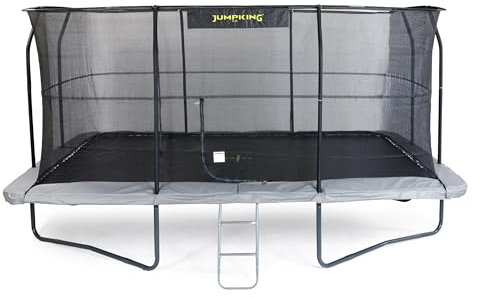 Jumpking 11.5ft x 16ft Rechteckige Pro Trampolin mit Sicherheit Gehäuse Netz & Leiter ❘ Outdoor Garten Trampolin für Erwachsene & Kinder mit Netz & Hard Wearing Surround Pad