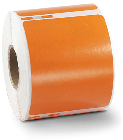 BETCKEY - 1 Große Rolle Orange Versandetiketten Kompatibel mit DYMO 99014(S0722430), 54mm x 101mm, 240 Farbige Etiketten für LabelWriter 450, 4XL NICHT passend 550 oder 5XL