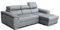 Robin Silver Ecksofa mit Schlaffunktion Bettkasten 3 Verstellbare Kopfstützen Sofa L-Form Schlafsofa Freistehende Eckcouch Schlafcouch Wohnzimmermöbel Wohnlandschaft Rechts Dunkles Beige
