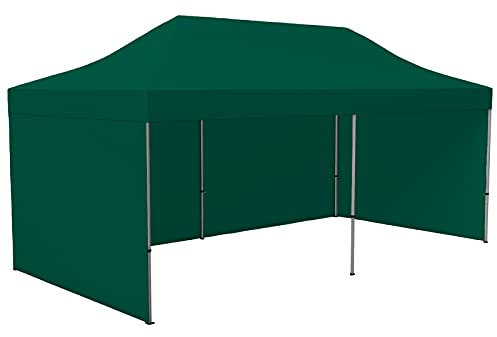 Vispronet Profi Faltpavillon/Faltzelt Basic 3 x 6 m, Grün (3 Zeltwände) - weitere Farben und Größen lieferbar
