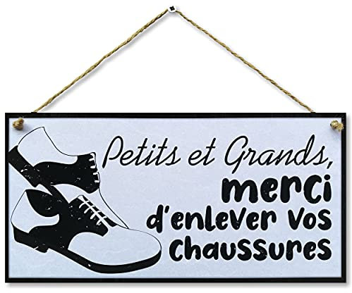 CARISPIBET Petits et grands | enseignes décoratives panneaux pour la maison décoration d'interieurs 15 x 30 cm